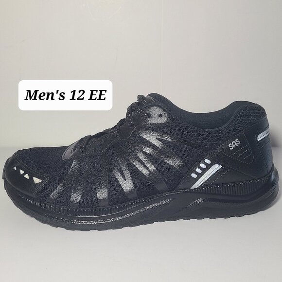 SAS Pursuit Vibram Men's Black Sneakers Size 12 EE NOWB Made in USA - Picture 1 of 8